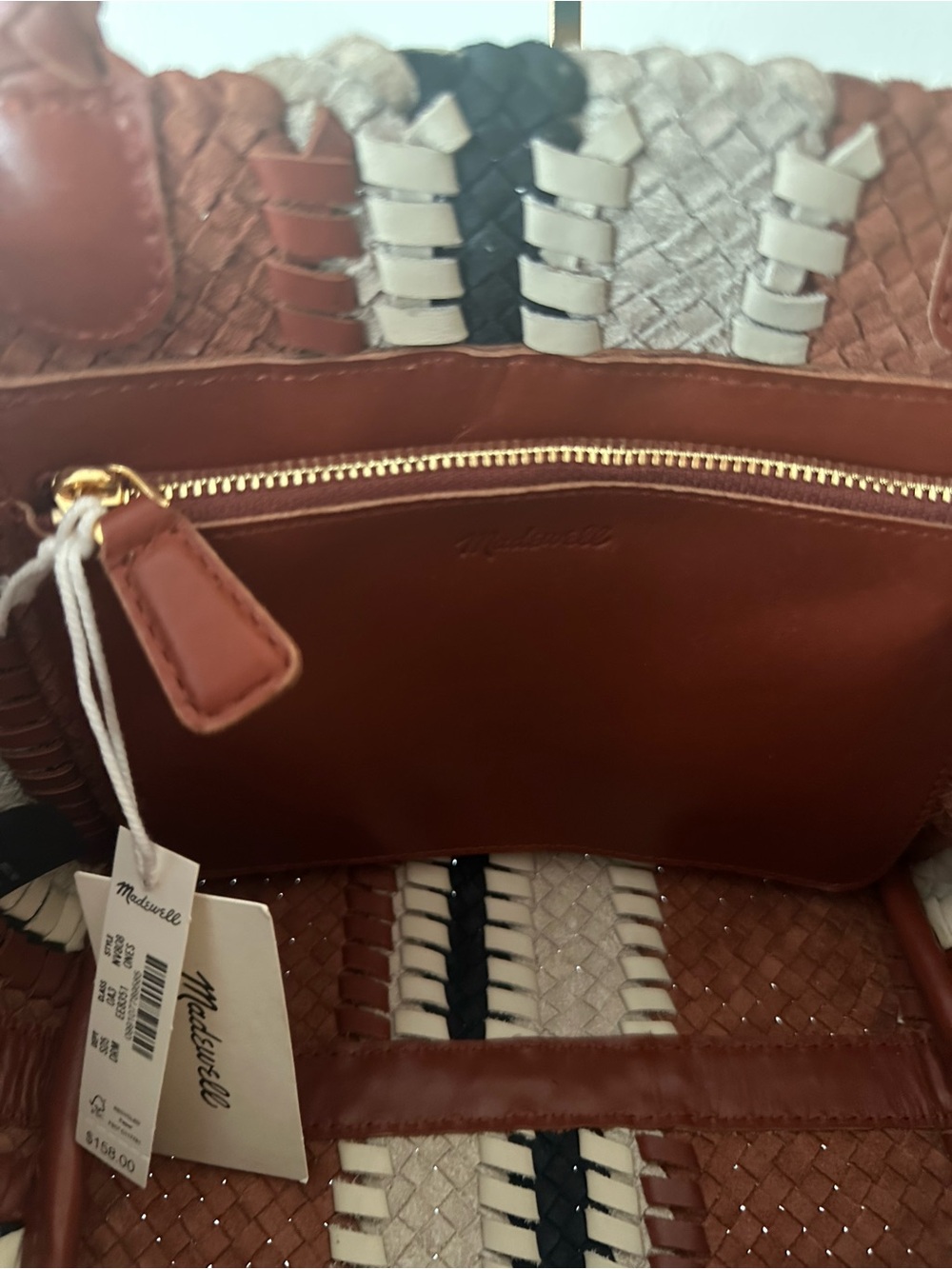 Madewell signature woven mini tote - stripe pattern - Picture 9 of 11